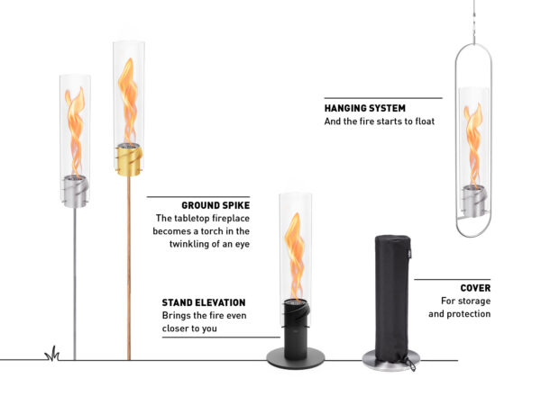 Höfats SPIN Tabletop Fireplace 4